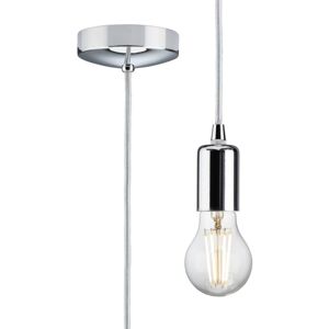 Knightsbridge - 1.8m E27 Contemporary Pendant Set - Polished Chrome 230V IP20 80W Knightsbridge - 1.8m E27 Contemporary Pendant Set - Polished Chrome 230V IP20 80W