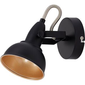 Linghhang - 2-in-1 ceiling or wall light - vintage style lighting - black and matt gold metal Linghhang - 2-in-1 ceiling or wall light - vintage style lighting - black and matt gold metal