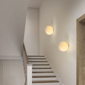 WOTTES 2-pack Modern Wall Lamp Indoor Wall Sconce Lights Glass Globe Wall Light Fixtures Glossy White Ceiling Light 5W Warm Light G9 Ø18cm WOTTES 2-pack Modern Wall Lamp Indoor Wall Sconce Lights Glass Globe Wall Light Fixtures Glossy White Ceiling Light 5W Warm Light G9 Ø18cm