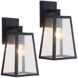 WOTTES Vintage Industrial Retro Wall Light Glass Metal Wall Sconce Indoor Outdoor Wall Lamp for Restaurant Bar Bedroom Corridor 2Pcs WOTTES Vintage Industrial Retro Wall Light Glass Metal Wall Sconce Indoor Outdoor Wall Lamp for Restaurant Bar Bedroom Corridor 2Pcs