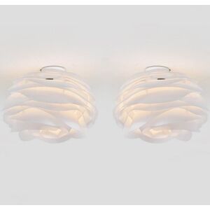 WOTTES Modern Ceiling Light Semi Flush Mount Pendant Light Creative Hanging Lamp Shade For Bedroom Living Room Ø33CM 2Pcs WOTTES Modern Ceiling Light Semi Flush Mount Pendant Light Creative Hanging Lamp Shade For Bedroom Living Room Ø33CM 2Pcs