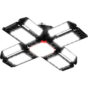 Aiperq - 200W led Garage Workshop Lighting 1pc - 20000LM 6500K Deformable Ceiling Light with 12 Adjustable Panels Aiperq - 200W led Garage Workshop Lighting 1pc - 20000LM 6500K Deformable Ceiling Light with 12 Adjustable Panels