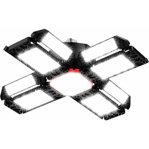 Mumu - 200W led workshop light garage lighting 1 piece - 20000LM 6500K deformable ceiling light with 12 adjustable panels Mumu - 200W led workshop light garage lighting 1 piece - 20000LM 6500K deformable ceiling light with 12 adjustable panels