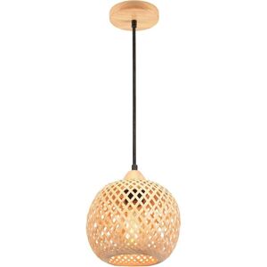 NORCKS 20CM Modern Pendant Light Bamboo Weaving Pendant Lamp Bamboo Lampshade Vintage Ceiling Lamp For Restaurant, Living Room, Kitchen, Cafe NORCKS 20CM Modern Pendant Light Bamboo Weaving Pendant Lamp Bamboo Lampshade Vintage Ceiling Lamp For Restaurant, Living Room, Kitchen, Cafe