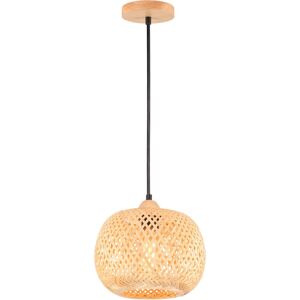 NORCKS 25CM Modern Pendant Light Bamboo Weaving Pendant Lamp Bamboo Lampshade Vintage Ceiling Lamp For Restaurant, Living Room, Kitchen, Cafe NORCKS 25CM Modern Pendant Light Bamboo Weaving Pendant Lamp Bamboo Lampshade Vintage Ceiling Lamp For Restaurant, Living Room, Kitchen, Cafe