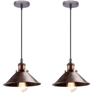 NORCKS 2PCS 22CM Vintage Ceiling Light Retro Pendant Light Creative Classic Pendant Lights Antique Ceiling Light E27 Modern Chandelier NORCKS 2PCS 22CM Vintage Ceiling Light Retro Pendant Light Creative Classic Pendant Lights Antique Ceiling Light E27 Modern Chandelier