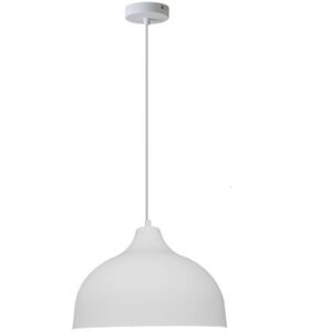 WOTTES Vintage Ceiling Light Industrial Style Pendant Lighting White Metal Hanging Lamp for Kitchen Living Room Restaurant Ø26CM WOTTES Vintage Ceiling Light Industrial Style Pendant Lighting White Metal Hanging Lamp for Kitchen Living Room Restaurant Ø26CM