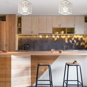 Norcks - 2PCS Vintage Antique Ceiling Light White Metal Iron Cage Chandelier E27 Industrial Retro Ceiling Lamp For Bedroom Living Room Dining Room Norcks - 2PCS Vintage Antique Ceiling Light White Metal Iron Cage Chandelier E27 Industrial Retro Ceiling Lamp For Bedroom Living Room Dining Room