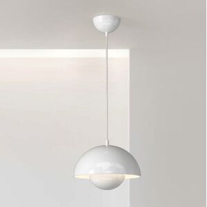 WOTTES Modern Pendant Light Metal Ceiling Lamp Indoor Hanging Lamp Adjustable Chandelier White Lampshade Ø23CM WOTTES Modern Pendant Light Metal Ceiling Lamp Indoor Hanging Lamp Adjustable Chandelier White Lampshade Ø23CM