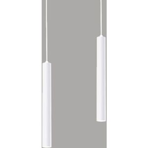 WOTTES Modern led Pendant Light Metal Ceiling Lamp Cylindrical Long Tube Hanging Light White Chandelier Three-Color Variable Light 2Pcs WOTTES Modern led Pendant Light Metal Ceiling Lamp Cylindrical Long Tube Hanging Light White Chandelier Three-Color Variable Light 2Pcs