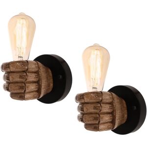 Norcks - Vintage Wall Light Fist-Shaped Retro Decor - 15x20cm Norcks - Vintage Wall Light Fist-Shaped Retro Decor - 15x20cm