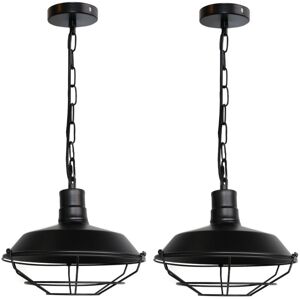 NORCKS 2PCS)Vintage Industrial Ceiling Light Iron Metal Chandelier Retro Pendant Light Antique Ceiling Light Black 260Mm NORCKS 2PCS)Vintage Industrial Ceiling Light Iron Metal Chandelier Retro Pendant Light Antique Ceiling Light Black 260Mm