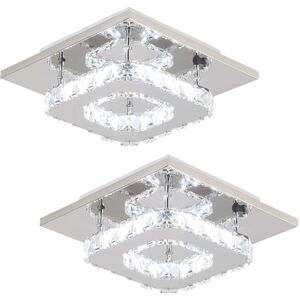 STOEX 2X K9 Crystal Chandelier Glass Ceiling Lamp Led Modern Ceiling Light For Office Living Room Bedroom Kitchen Living Room Cold White STOEX 2X K9 Crystal Chandelier Glass Ceiling Lamp Led Modern Ceiling Light For Office Living Room Bedroom Kitchen Living Room Cold White
