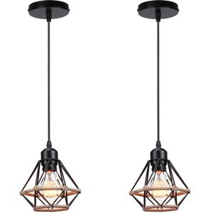 NORCKS 2X) Retro Pendant Light Vintage Ceiling Light Modern Indoor Pendant Lights E27, For Bedroom Office Hallway Corridor Black NORCKS 2X) Retro Pendant Light Vintage Ceiling Light Modern Indoor Pendant Lights E27, For Bedroom Office Hallway Corridor Black