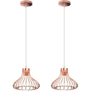 NORCKS 2X Vintage Industrial Rose Gold Pendant Light Creative Retro Modern Chandelier For Indoor Decoration Bedroom Bar Cafe NORCKS 2X Vintage Industrial Rose Gold Pendant Light Creative Retro Modern Chandelier For Indoor Decoration Bedroom Bar Cafe