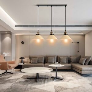 WOTTES 3 Lights Modern Ceiling Hanging Light Adjustable Pendant Lamp Fixture Yellow Metal Chandelier Lampshade WOTTES 3 Lights Modern Ceiling Hanging Light Adjustable Pendant Lamp Fixture Yellow Metal Chandelier Lampshade