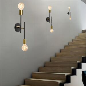 WOTTES 3-pack Modern led Wall Light Indoor Wall Sconce Up and Down Wall Lamp Wireless Wall Light Black WOTTES 3-pack Modern led Wall Light Indoor Wall Sconce Up and Down Wall Lamp Wireless Wall Light Black