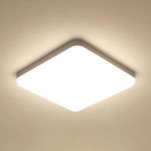 GOECO 32W LED Ceiling Light, 3600LM, 4500K Natural White, IP54 Bathroom & Kitchen Fixture, 25cm Round Damp Proof Lamp for Hallway, Balcony, Toilet GOECO 32W LED Ceiling Light, 3600LM, 4500K Natural White, IP54 Bathroom & Kitchen Fixture, 25cm Round Damp Proof Lamp for Hallway, Balcony, Toilet