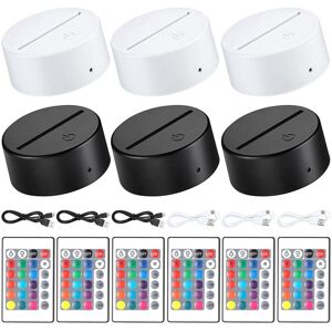 Tlily - 3D Night led Light Lamp Base 16 Colors Display with Remote Control and usb Cable,for Restaurant Room Shop Tlily - 3D Night led Light Lamp Base 16 Colors Display with Remote Control and usb Cable,for Restaurant Room Shop