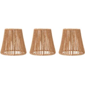 Groofoo - 3pcs Small Lamp Shades Replacement Woven Lampshade for Floor Lamps Pendant Light Chandelier Groofoo - 3pcs Small Lamp Shades Replacement Woven Lampshade for Floor Lamps Pendant Light Chandelier