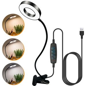 TLILY 48 LED Desk Lamp Clip on 360°Flexible Reading Table Light Eye-Caring USB Clamp for Bed Workbench-A TLILY 48 LED Desk Lamp Clip on 360°Flexible Reading Table Light Eye-Caring USB Clamp for Bed Workbench-A