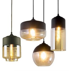Norcks 4PCS Modern Vintage Glass Pendant Light - Interior Decor Norcks 4PCS Modern Vintage Glass Pendant Light - Interior Decor