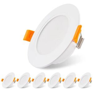 TINOR 6 Pack 230V 5W Ultra Flat led Recessed Spotlight, Recessed Ceiling Light, 3000K led Spotlight, Ceiling Spotlight, for Bathroom, Living Room, Kitchen, TINOR 6 Pack 230V 5W Ultra Flat led Recessed Spotlight, Recessed Ceiling Light, 3000K led Spotlight, Ceiling Spotlight, for Bathroom, Living Room, Kitchen,