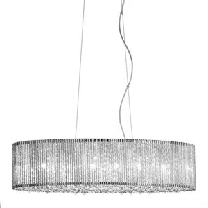 Italux Anabella Silver 6-Light Pendant - Lighting Italux Anabella Silver 6-Light Pendant - Lighting