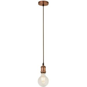 Searchlight Copper Antique 1 Light Suspension - Lighting Searchlight Copper Antique 1 Light Suspension - Lighting