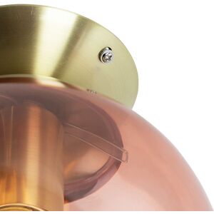 QAZQA Pink Art Deco Ceiling Lamp - Pallon QAZQA Pink Art Deco Ceiling Lamp - Pallon