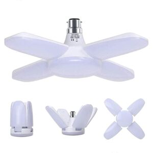 BEIJIYI B22 60W Garage Light, 6500K Cool White 6800Lm Workshop Lamp, Deformable with 4 Adjustable Panels, LED Ceiling Lighting, for Garage BEIJIYI B22 60W Garage Light, 6500K Cool White 6800Lm Workshop Lamp, Deformable with 4 Adjustable Panels, LED Ceiling Lighting, for Garage