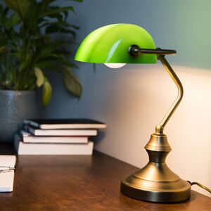 QAZQA Classic Green Desk Lamp - Notary / Banker / E27 Max 60W QAZQA Classic Green Desk Lamp - Notary / Banker / E27 Max 60W