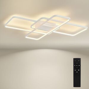 BAYHT Dimmable Ceiling Light with Remote Control, 80W LED Ceiling Lights Fixtures Brightness Adjustable, Modern Ceiling Lamp LED for Living Room BAYHT Dimmable Ceiling Light with Remote Control, 80W LED Ceiling Lights Fixtures Brightness Adjustable, Modern Ceiling Lamp LED for Living Room