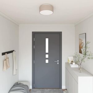 vidaXL Taupe Metall, Kunststoff Ø30 x 13,5 cm Flush Mount Ceiling Light vidaXL Taupe Metall, Kunststoff Ø30 x 13,5 cm Flush Mount Ceiling Light