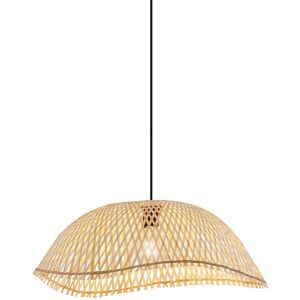 QAZQA Bohemian Pendant Lamp Black with Bamboo - Lily QAZQA Bohemian Pendant Lamp Black with Bamboo - Lily