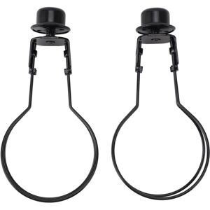 Groofoo - Bulb Clip Adapter Metal Wire Rust Proof Clip On Bulb Lampshade Holder with Finial Top for Table Lamp Floor Lamp 2pcs Black Groofoo - Bulb Clip Adapter Metal Wire Rust Proof Clip On Bulb Lampshade Holder with Finial Top for Table Lamp Floor Lamp 2pcs Black