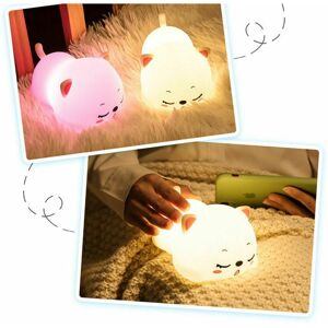 Dewdat - Cat Night Light for Kids, 7 Colors Kids Night Light Baby Night Light, Nursery Portable Cute Cat Lamp Kids Lamp, usb Charging Toddler Girls Dewdat - Cat Night Light for Kids, 7 Colors Kids Night Light Baby Night Light, Nursery Portable Cute Cat Lamp Kids Lamp, usb Charging Toddler Girls