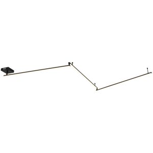 Qazqa - Ceiling Light Black 300 cm Incl. led 3-Step Dimmable Adjustable - Annuschka Qazqa - Ceiling Light Black 300 cm Incl. led 3-Step Dimmable Adjustable - Annuschka