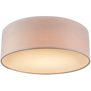 QAZQA Modern Pink Drum LED Ceiling Light - 30cm QAZQA Modern Pink Drum LED Ceiling Light - 30cm