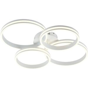 Qazqa - Ceiling Lamp White Incl. led 3-Step Dimmable 4-Light - Navara Qazqa - Ceiling Lamp White Incl. led 3-Step Dimmable 4-Light - Navara