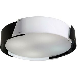 Diyas - Inspired Clearance - Dakota Flush Ceiling Medium 4 Light E27 Polished Chrome/Black & White Acrylic Diyas - Inspired Clearance - Dakota Flush Ceiling Medium 4 Light E27 Polished Chrome/Black & White Acrylic