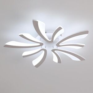 Led Ceiling Light, 50W Ceiling Lamp, 6500K Cool White Light, Modern Acrylic Light Fixture with Remote Control for Living Room, Bedroom, 71cm - Goeco Led Ceiling Light, 50W Ceiling Lamp, 6500K Cool White Light, Modern Acrylic Light Fixture with Remote Control for Living Room, Bedroom, 71cm - Goeco