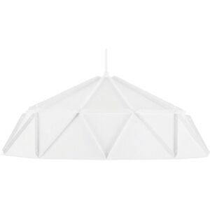 Beliani Pendant Lamp White Metal Geometrical Shape 1 Light Modern - Pendant Lamp Beliani Pendant Lamp White Metal Geometrical Shape 1 Light Modern - Pendant Lamp