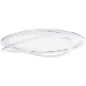 BELIANI LED Ceiling Lamp LEYLAN with Dimmer White BELIANI LED Ceiling Lamp LEYLAN with Dimmer White
