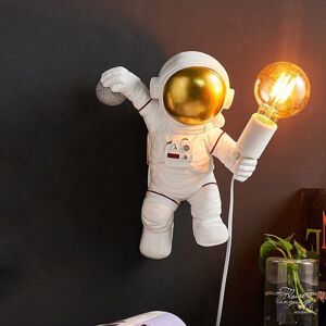AIPERQ Children's Wall Lamp with Switch and Plug, Modern Indoor Lamp, Designer Night Lamp for Bedroom, Decorative Astronaut Night Lights for Boys and Girls, AIPERQ Children's Wall Lamp with Switch and Plug, Modern Indoor Lamp, Designer Night Lamp for Bedroom, Decorative Astronaut Night Lights for Boys and Girls,