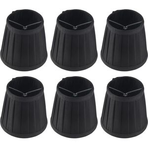 TLILY Clip on Lampshades Candle Chandelier for Ceiling Pendant Light Table Lamp Floor 6 Pcs Black TLILY Clip on Lampshades Candle Chandelier for Ceiling Pendant Light Table Lamp Floor 6 Pcs Black