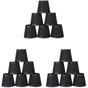 TLILY Clip on Lampshades Candle Chandelier Lampshades for Ceiling Pendant Light Table Lamp Floor Light 18 Pcs Black TLILY Clip on Lampshades Candle Chandelier Lampshades for Ceiling Pendant Light Table Lamp Floor Light 18 Pcs Black