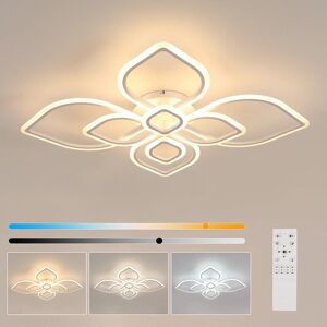 COMELY 110cm Modular LED Ceiling Light, 60W, Remote Control & Tunable White 3000K-6500K, for Living Room & Open Plan Space COMELY 110cm Modular LED Ceiling Light, 60W, Remote Control & Tunable White 3000K-6500K, for Living Room & Open Plan Space