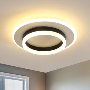COMELY Black and White Round Ceiling Light, 28W, 3000K Warm White, RA80, 30x30x6.5cm, IP20 COMELY Black and White Round Ceiling Light, 28W, 3000K Warm White, RA80, 30x30x6.5cm, IP20