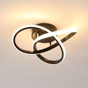 Comely - Modern led Ceiling Light, 22W 3300LM Clover Design Ceiling Light, Warm Light 4500K, Black Acrylic Ceiling Light for Living Room, Bedroom, Comely - Modern led Ceiling Light, 22W 3300LM Clover Design Ceiling Light, Warm Light 4500K, Black Acrylic Ceiling Light for Living Room, Bedroom,